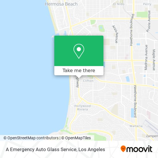 A Emergency Auto Glass Service map