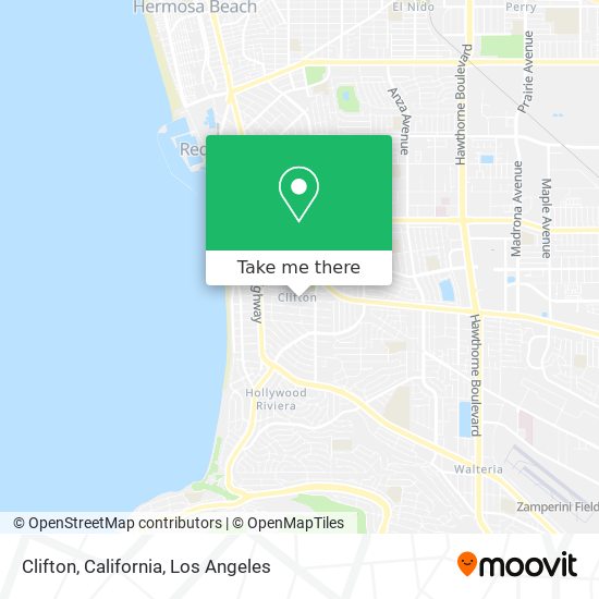 Clifton, California map