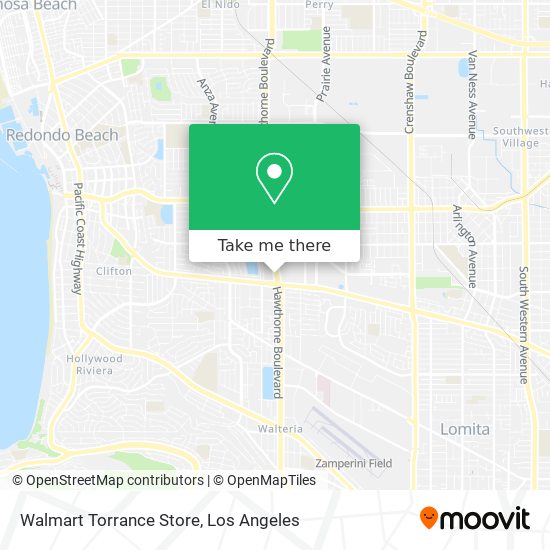 Mapa de Walmart Torrance Store