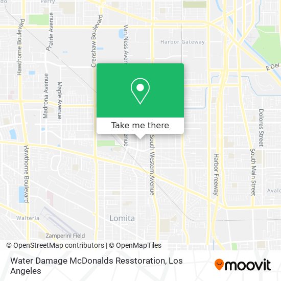 Water Damage McDonalds Resstoration map