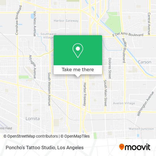 Poncho's Tattoo Studio map