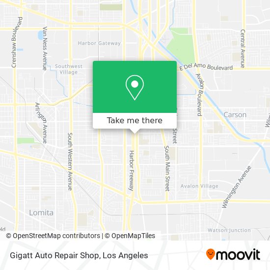 Mapa de Gigatt Auto Repair Shop