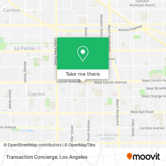 Transaction Concierge map