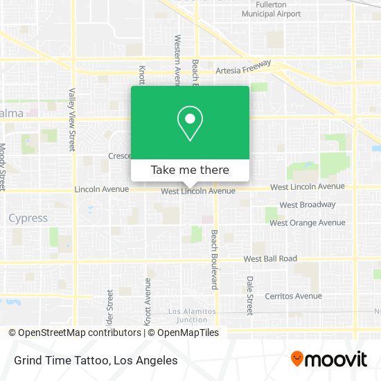 Grind Time Tattoo map