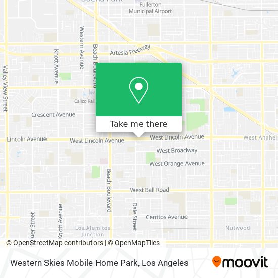 Mapa de Western Skies Mobile Home Park