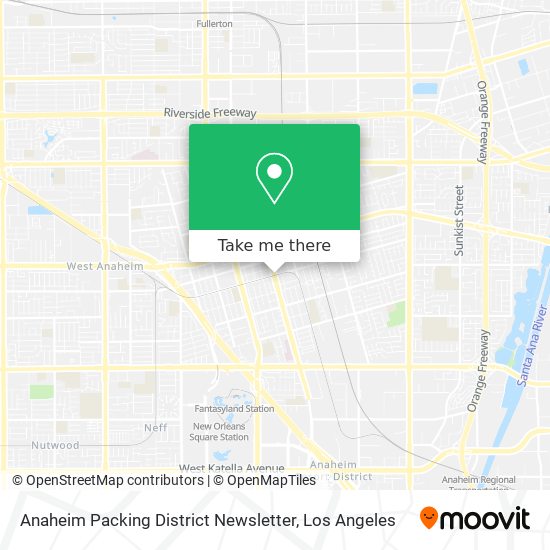 Mapa de Anaheim Packing District Newsletter