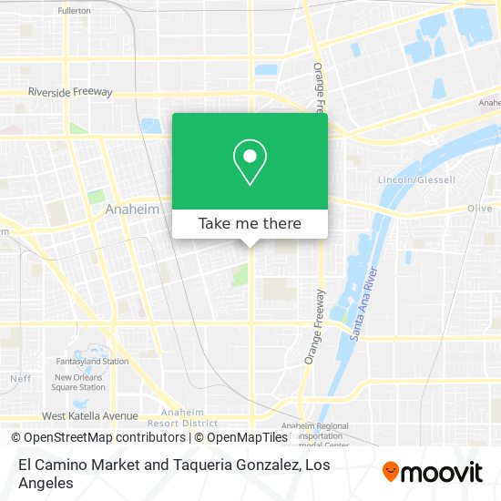 El Camino Market and Taqueria Gonzalez map