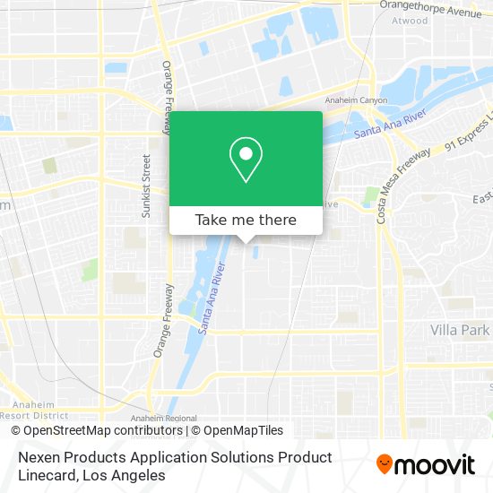 Mapa de Nexen Products Application Solutions Product Linecard