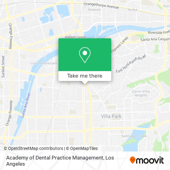 Academy of Dental Practice Management map