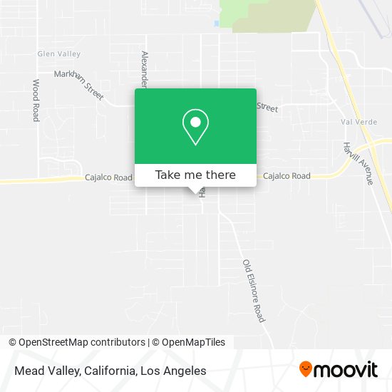 Mead Valley, California map