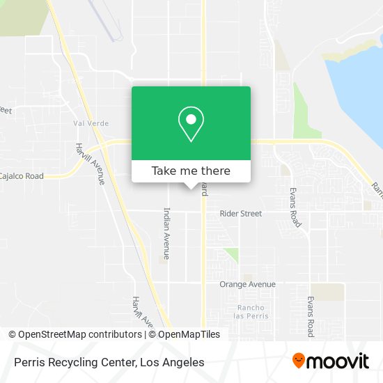 Perris Recycling Center map
