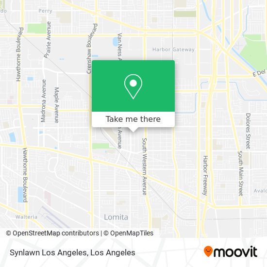 Synlawn Los Angeles map