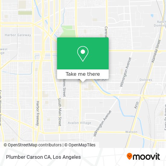 Mapa de Plumber Carson CA