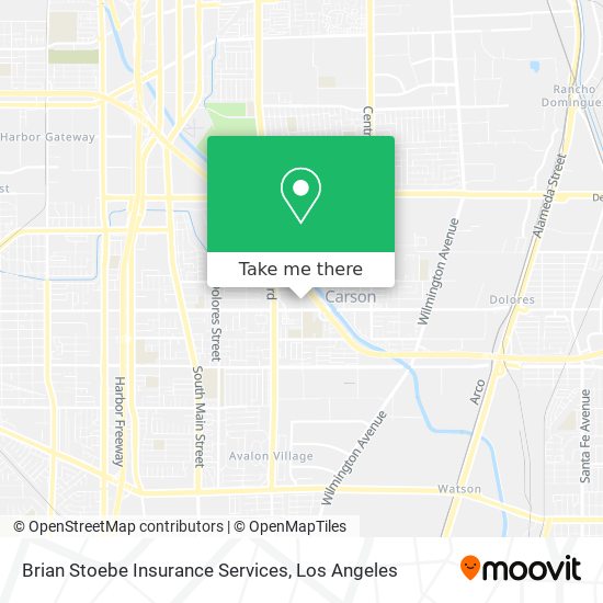 Brian Stoebe Insurance Services map