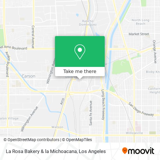 La Rosa Bakery & la Michoacana map