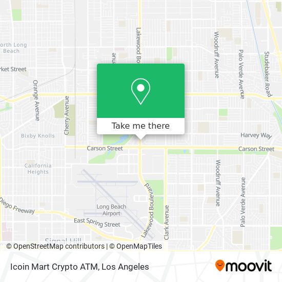 Mapa de Icoin Mart Crypto ATM