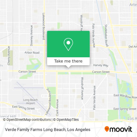 Verde Family Farms Long Beach map