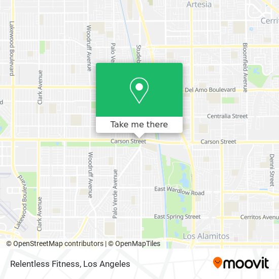 Relentless Fitness map