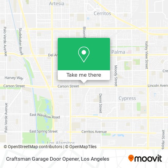 Mapa de Craftsman Garage Door Opener