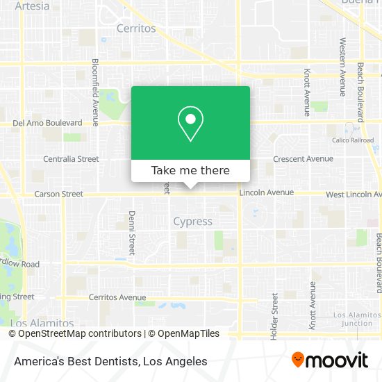 Mapa de America's Best Dentists