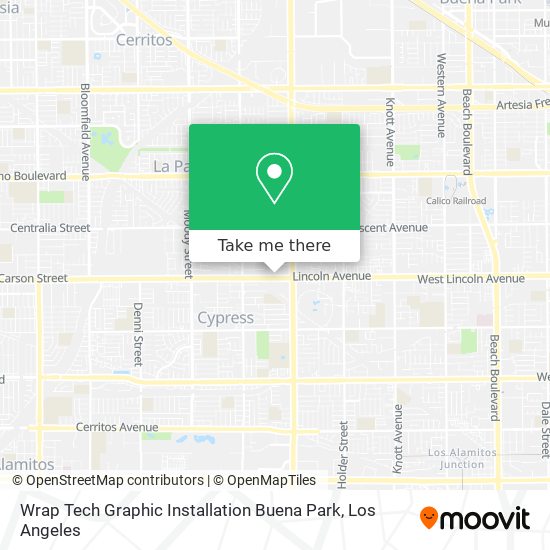 Wrap Tech Graphic Installation Buena Park map