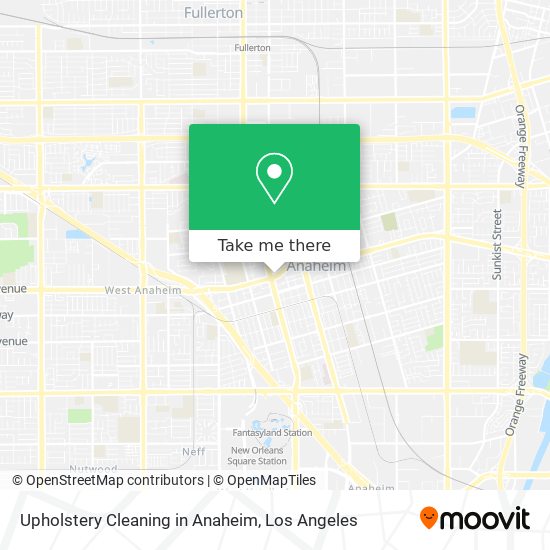 Upholstery Cleaning in Anaheim map