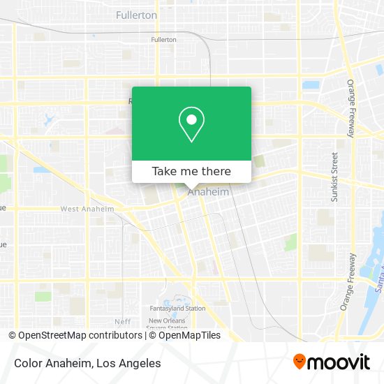 Color Anaheim map