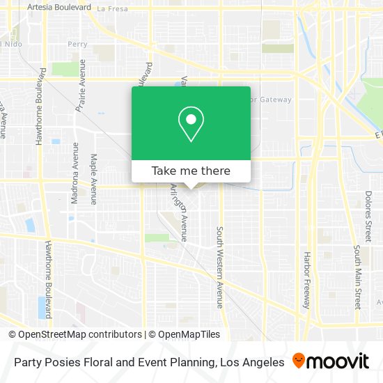 Party Posies Floral and Event Planning map