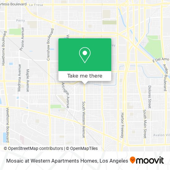 Mosaic at Western Apartments Homes map