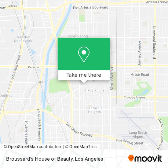 Broussard's House of Beauty map