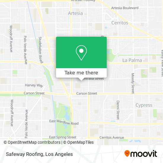 Safeway Roofing map