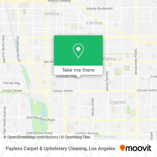 Mapa de Payless Carpet & Upholstery Cleaning