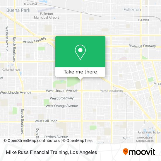 Mike Russ Financial Training map