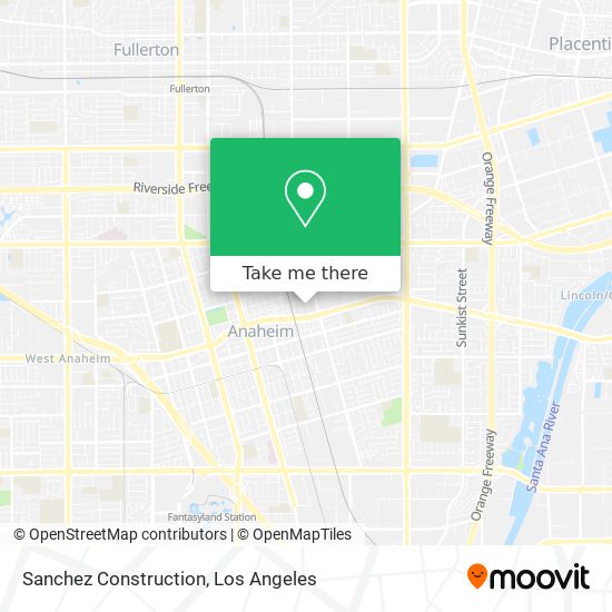 Sanchez Construction map