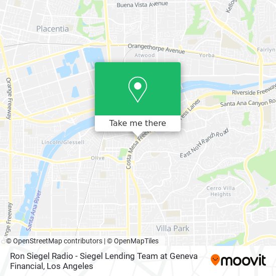 Mapa de Ron Siegel Radio - Siegel Lending Team at Geneva Financial