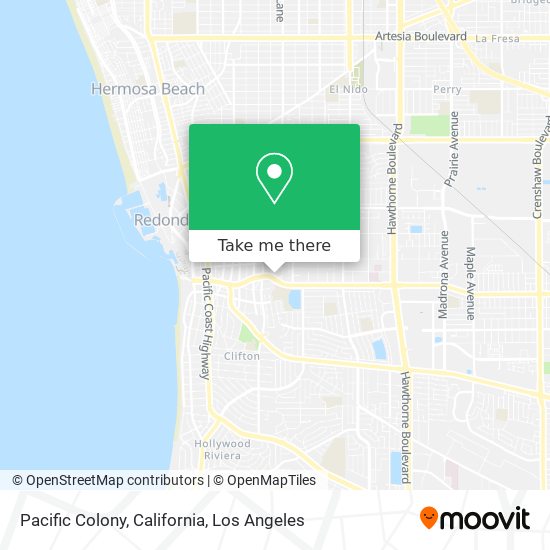 Mapa de Pacific Colony, California