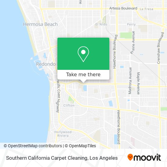 Southern California Carpet Cleaning map