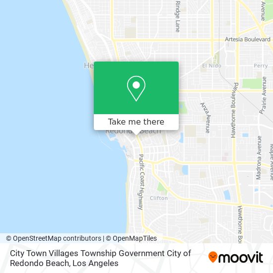 Mapa de City Town Villages Township Government City of Redondo Beach