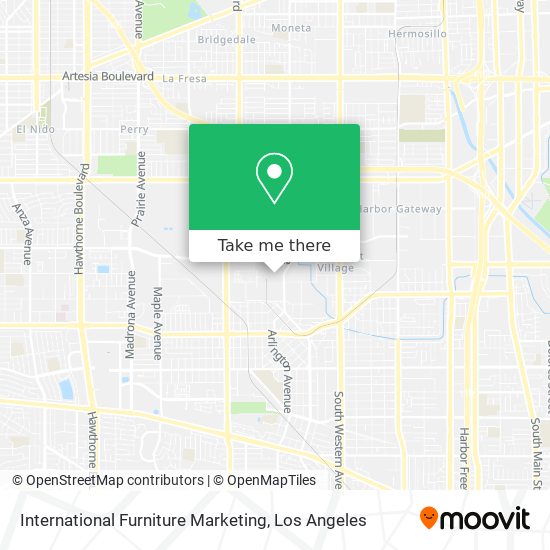 International Furniture Marketing map