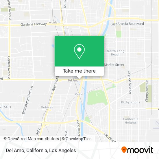 Mapa de Del Amo, California