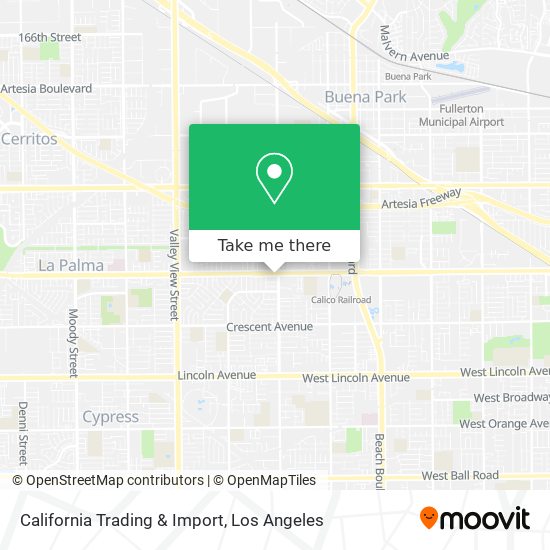 California Trading & Import map
