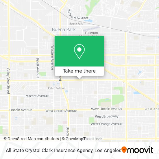 Mapa de All State Crystal Clark Insurance Agency