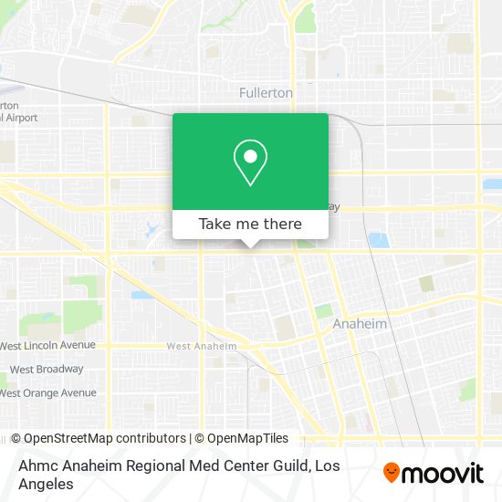 Ahmc Anaheim Regional Med Center Guild map