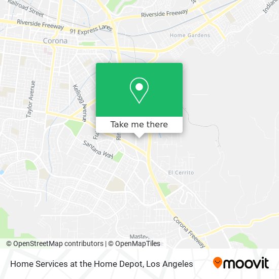 Home Services at the Home Depot map