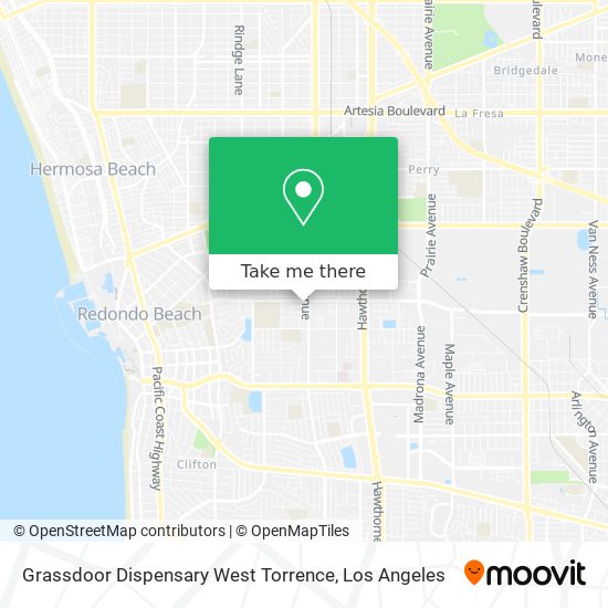 Grassdoor Dispensary West Torrence map