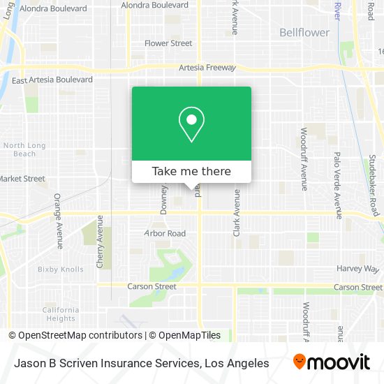 Jason B Scriven Insurance Services map