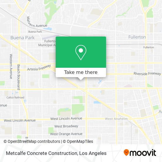 Metcalfe Concrete Construction map