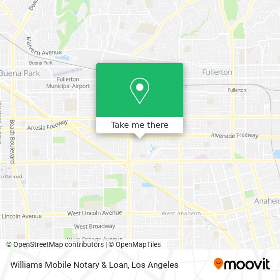 Mapa de Williams Mobile Notary & Loan