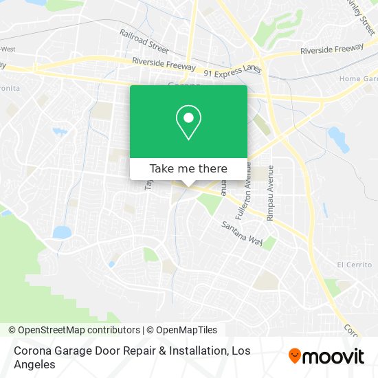Corona Garage Door Repair & Installation map