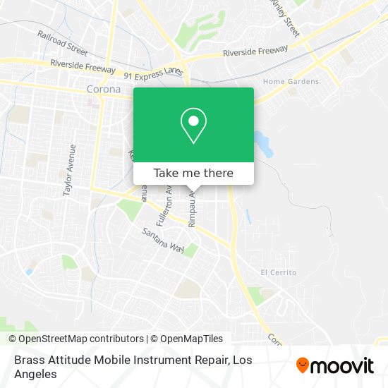 Mapa de Brass Attitude Mobile Instrument Repair